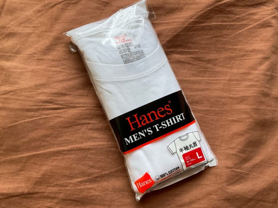 Hanes men's Tシャツ　パッケージ