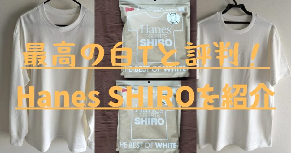 最高と評判の白T「Hanes SHIRO 」