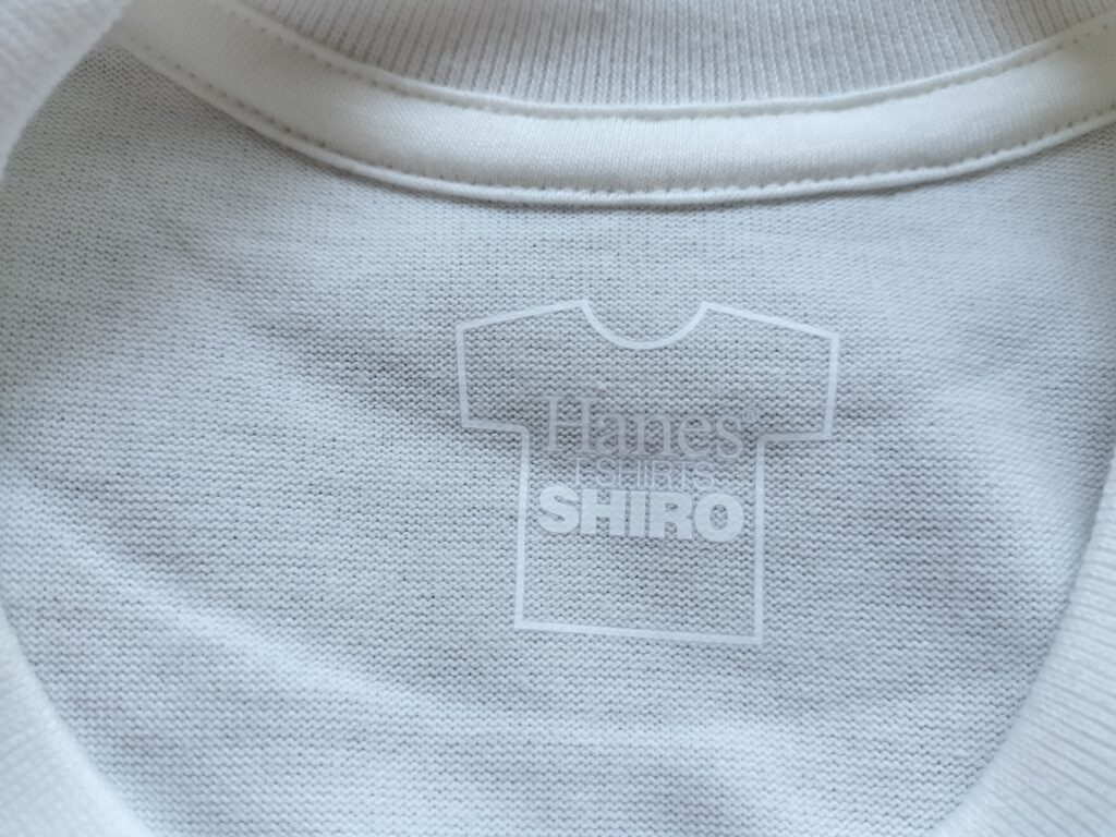 Hanes SHIRO 半袖　タグレス